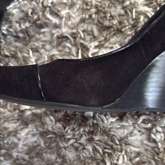WHBM Black Suede Wedges for Women - Picture 11 of 13